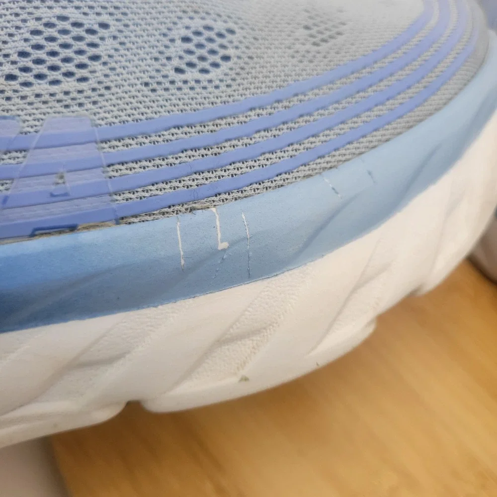 Hoka One One Bondi 6 Blue Mesh Running Shoes Womens 9 1019270 SPCB